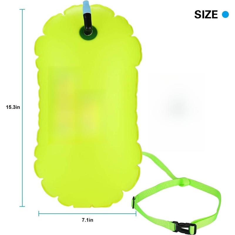 2 Pack Swim Buoy Float for Open Water, Swimming Belt Bubble Safety Float with Adjustable Waist, Snorkeling, Swim Training, Triathletes, Kayaking