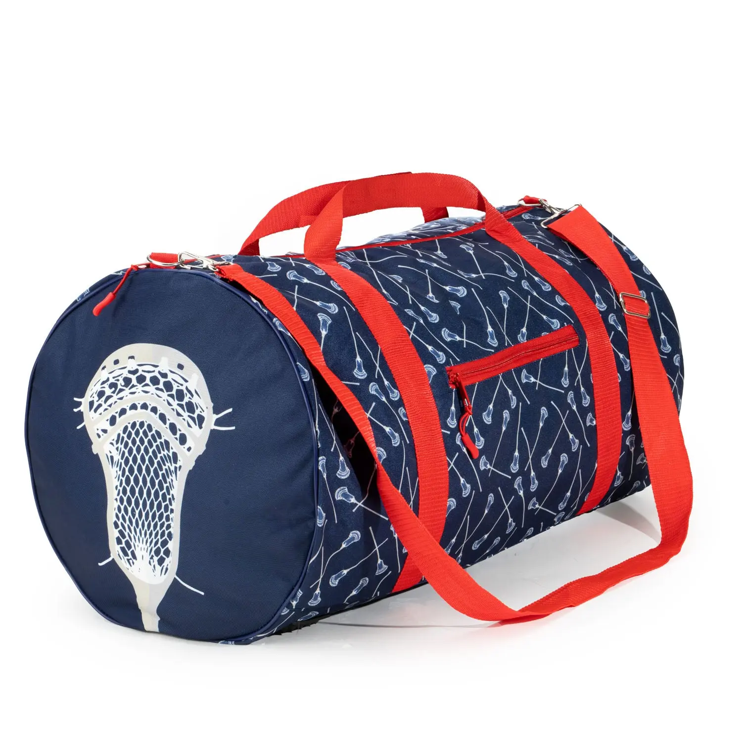 Lacrosse Explorer Duffle Bag - Riley, All Over Print Sports Duffel for Lacrosse, Outdoor Activities, All Over Print Sports Duffels, Durable Fabric, Game Gear, Spacious Interior, All Seasons