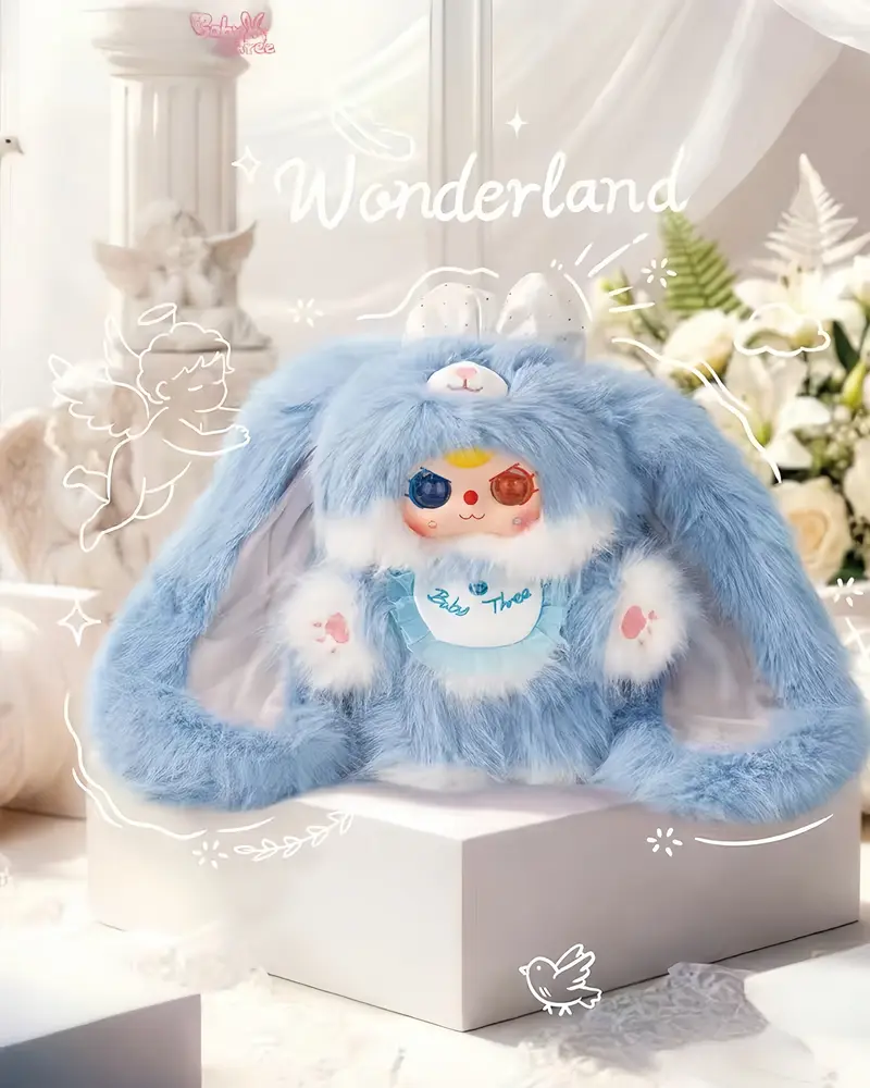 Babythreeアリスシークレット400％黒 Baby Three 400% Big Plush Animal Series Blind Box V2（Babythree