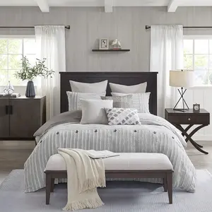 Essence Oversized Cotton Jacquard 9 Piece Comforter Set