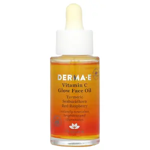 DERMA E Vitamin C Glow Face Oil, 1 fl oz (30 ml)