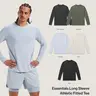 Haus | Essentials Long Sleeve Athletic Fitted Tee Modern