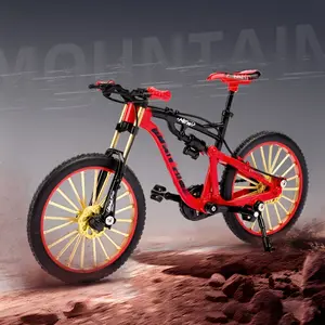 1:8 Scale Alloy Mountain Bike Model Toy - Shock-Absorbing Alloy & ABS Construction - Detachable Mini Bicycle Replica - Ideal for Home, Bedroom, Living Room, and Office Decor - Perfect Gift for Halloween, Christmas, Thanksgiving, and Birthdays
