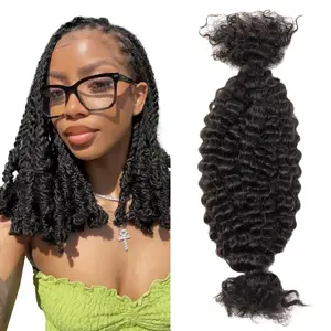 Exyhair 100% Human Hair Marley Twist Braiding Hair Marley Hair for Faux Locs Spring Twist Hair Passion Twist Hair Butterfly Locs Crochet Hair Dreads Braided Afro Textured