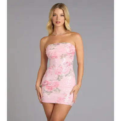 Windsor White Dress Pink Flowers - TikTok Shop Windsor White Dress Pink Flowers - TikTok Shop