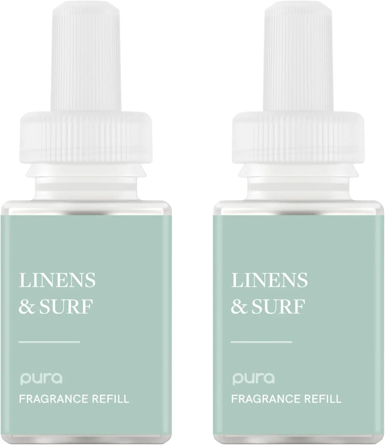 Smart Home Scent Refill - Long-Lasting Premium Fragrance per Refill - Clean Diffuser Fragrance for Home, Office & Apartment - 2 Pack, Linens & Surf