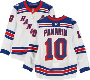 Artemi Panarin New York Rangers Game-Used #10 White Jersey vs. Buffalo Sabres on October 9, 2024