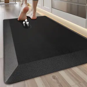 Anti Fatigue Kitchen Mats for Floor, 9/10 Extra Thick Cushioned Standing Desk Mat, Comfort Memory Foam Ergonomic Kitchen Rugs and Mats Non-Slip Waterproof for Office, Kitchen, Sink, 20x 32