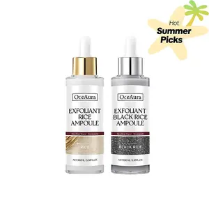 Peel Shot Glow Rice Ampoule Duo - Serums for Brightening,Exfoliating,and Moisturizing - Suitable for All Skin Types even tone Smooth Gentle salicylic acid serum