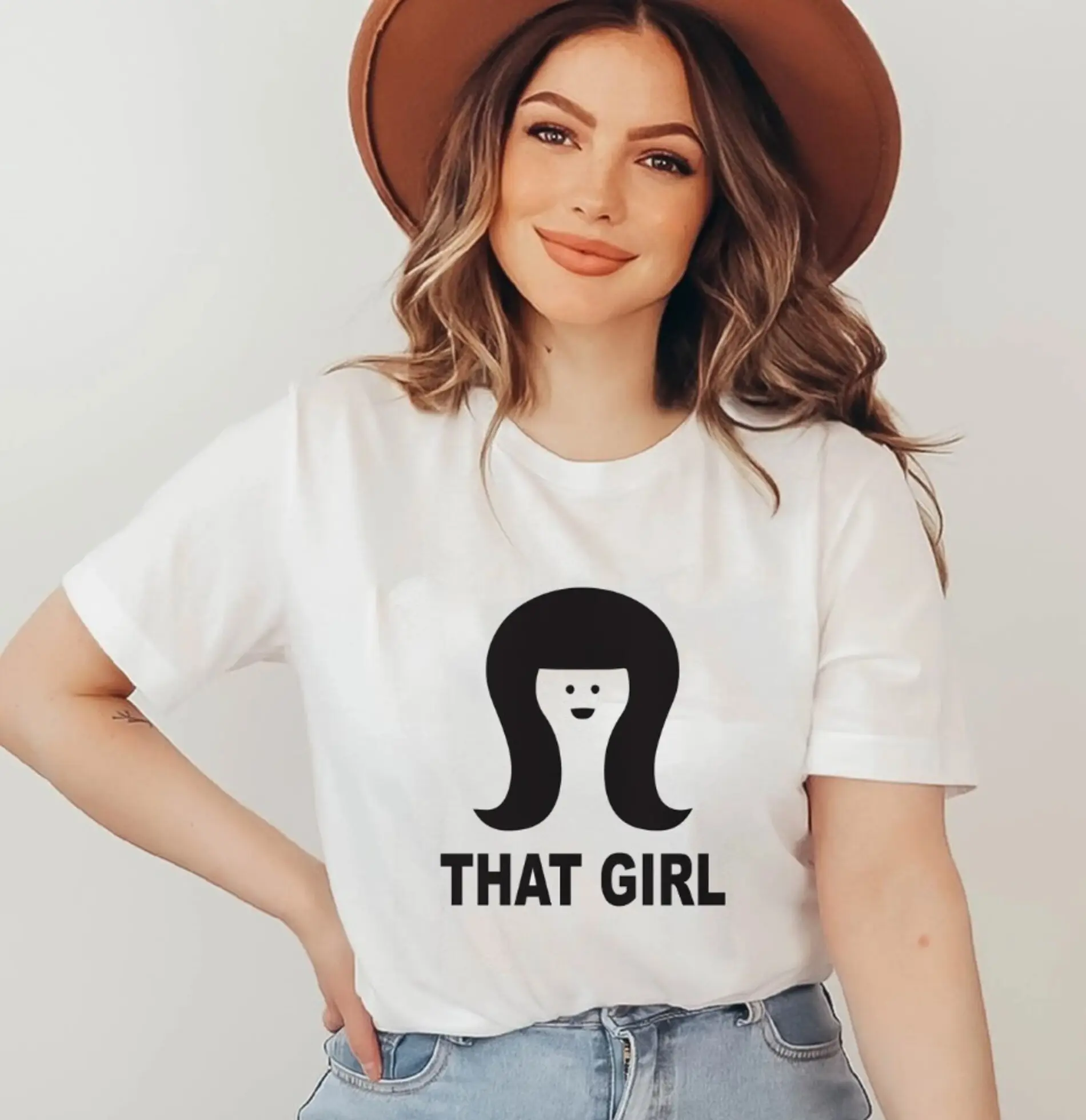 Anna Love Store, Friend that girl Phoebe Buffay film t shirt, great gift for best friend, friend tv show classic shirt, friend retro movie gift, White Unisex Shirt for Men Women, Gildan Cotton, Modern Classic Fit