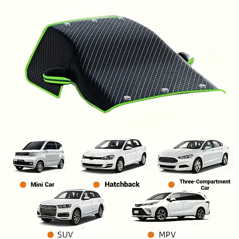 Winter Snow Cover with Heavy-Duty Oxford Fabric, Durable Windshield Shield for All Vehicles, Easy Installation for Safe Winter Driving