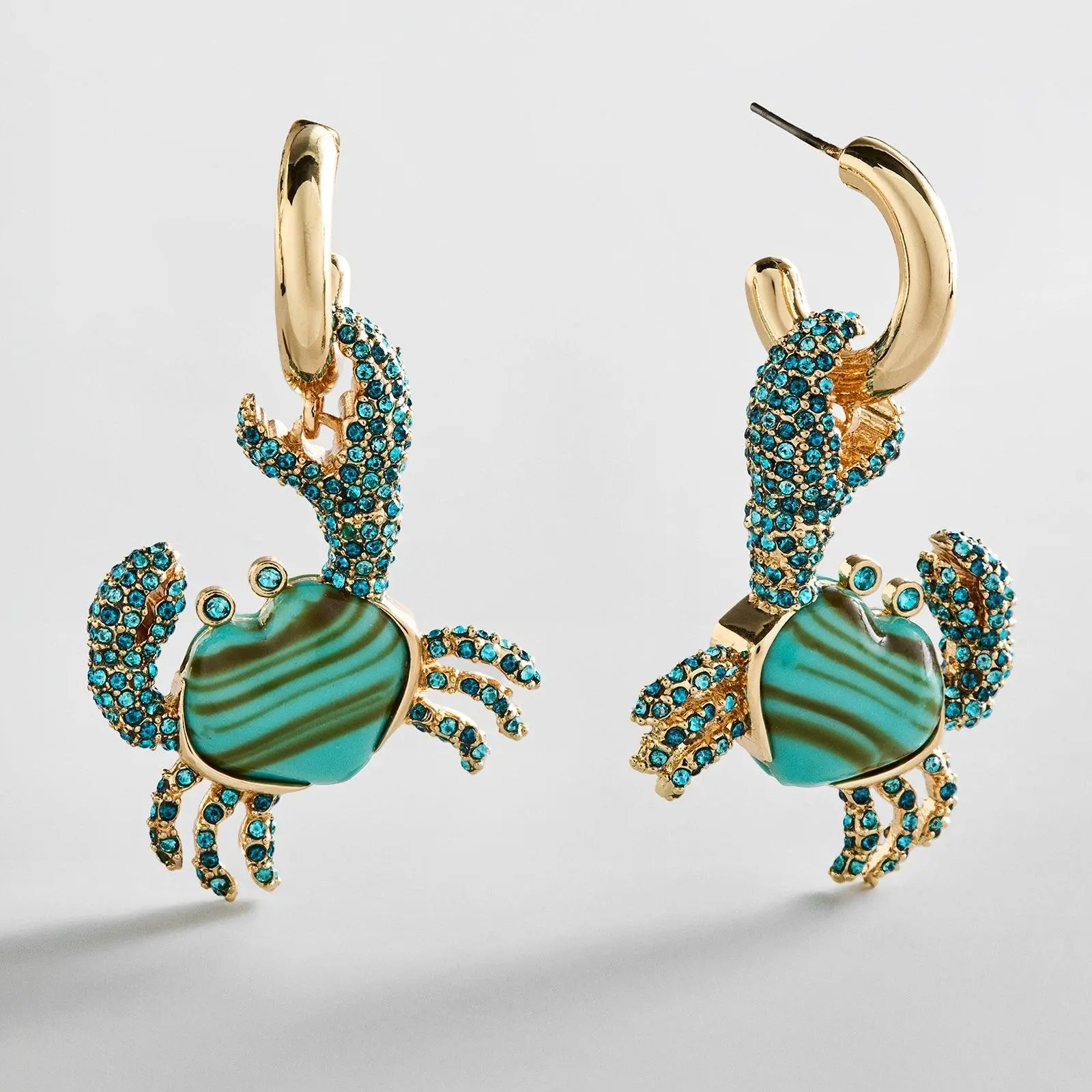 Pinch Me Crab Earrings - Crab