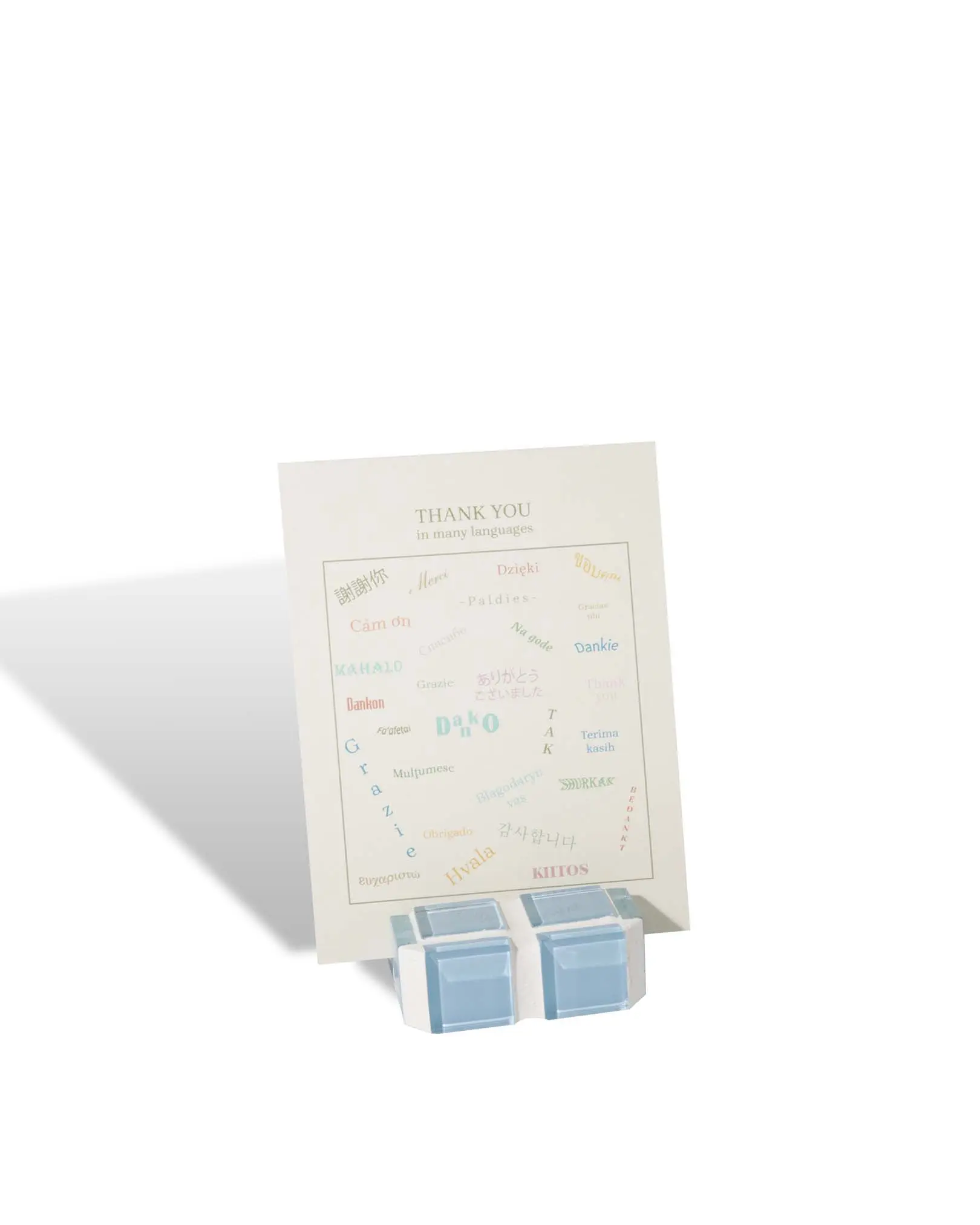 Glass Tile Mini Picture Stand – It's Sky | Mini Polaroid Photo Stand