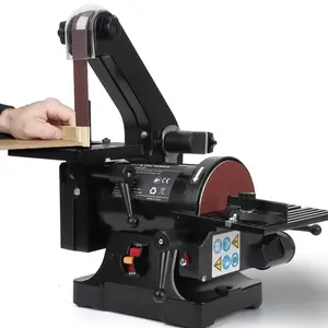 GARVEE 1 x 30 Inch Belt Sander with 5 Inch Disc Sander, Powerful Bench Sander with 2.1A powerful Motor for Woodworking, (8 * 80 Grit, 4 * 100 Grit)
