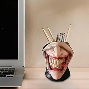 Easter Creative Horror Funny Vase Pen Holder Home Decor Resin Craft Ornament, Unique Desk Accessory, Fun Office Supplies