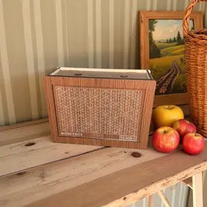 MONEYBOX Wooden - eco-friendly [biodegradable] box | Eco-friendly, sustainable design | Save up to $10,000 | stylish sturdy box | perfect for budgeting, financial planning and goal setting | perfect for teens, adults and families