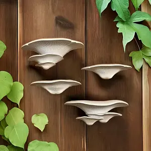 1pc Three-Tier Mushroom Wall Shelf - Whimsical Fairy Tale Decor, Durable Plastic Wall-Mounted Display Rack, No Tools Required Installation with Double-Sided Tape, Wall Hanging Adhesive, Multi-Functional for Room Organization & Decorative Storage