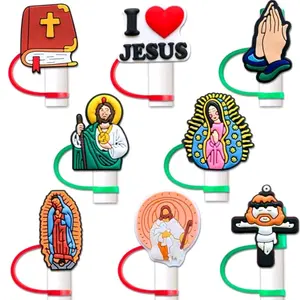 1 Piece Religious Straw Toppers