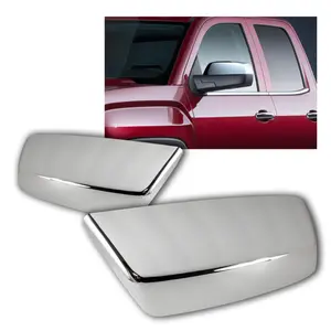 Stay Tuned Performance Pair of Chrome ABS Plastic Side Mirror Cover Cap Compatible With 2014 - 2018 CHEVY SILVERADO 1500 2500HD 3500HD / 2014 - 2018 GMC SIERRA 1500 2500HD 3500HD