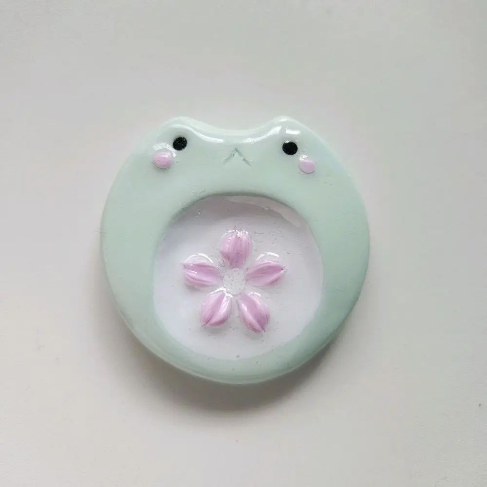 High-Quality Shiny Finish Polymer Clay Frog Fidget Stone for Anxiety Relief