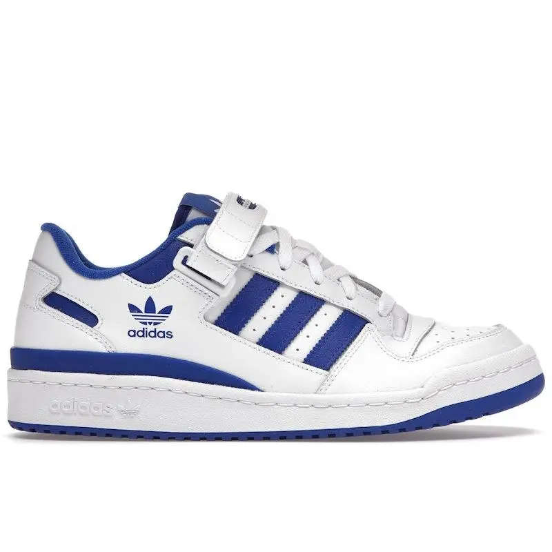 adidas Men's Forum Low White Royal Blue Basketball Shoes, from StockX