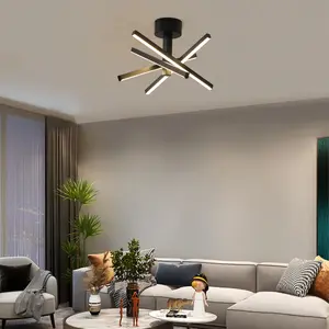 Modern black LED ceiling light, 22W, three color modes, dimmable; sleek spiral flush-mount fixture for living room, bedroom, dining room; minimalist style; easy installation; energy-saving bright home lighting