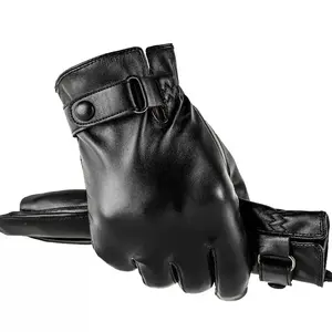 Men's winter warm gloves, adjustable zip-up riding and ski gloves, ergonomic design, durable artificial leather, outdoor sports, glovesRAIMENTRY