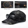 Men's Multicam Camo Trucker Hat - Sturdy Adjustable Mesh Snapback, Breathable Mesh Cap, All Seasons Casual Sports Accessory, Secure Fit, Military-Inspired Tactical Visor, Sun-Protective Men's Accessory