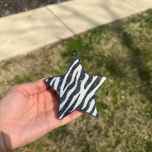 Car Freshie- STAR ZEBRA PRINT Car Accessory