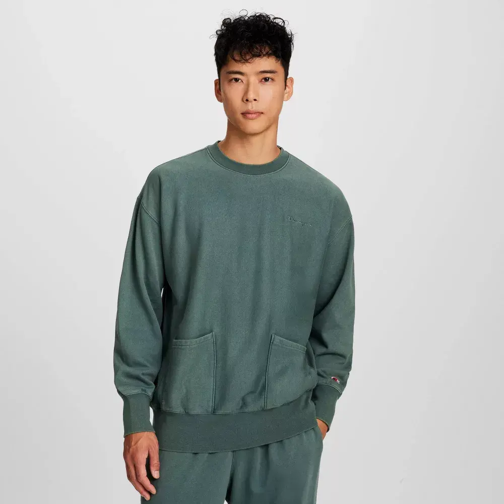 Champion Men's Washed Sweatshirt Champion Men's Washed Sweatshirt