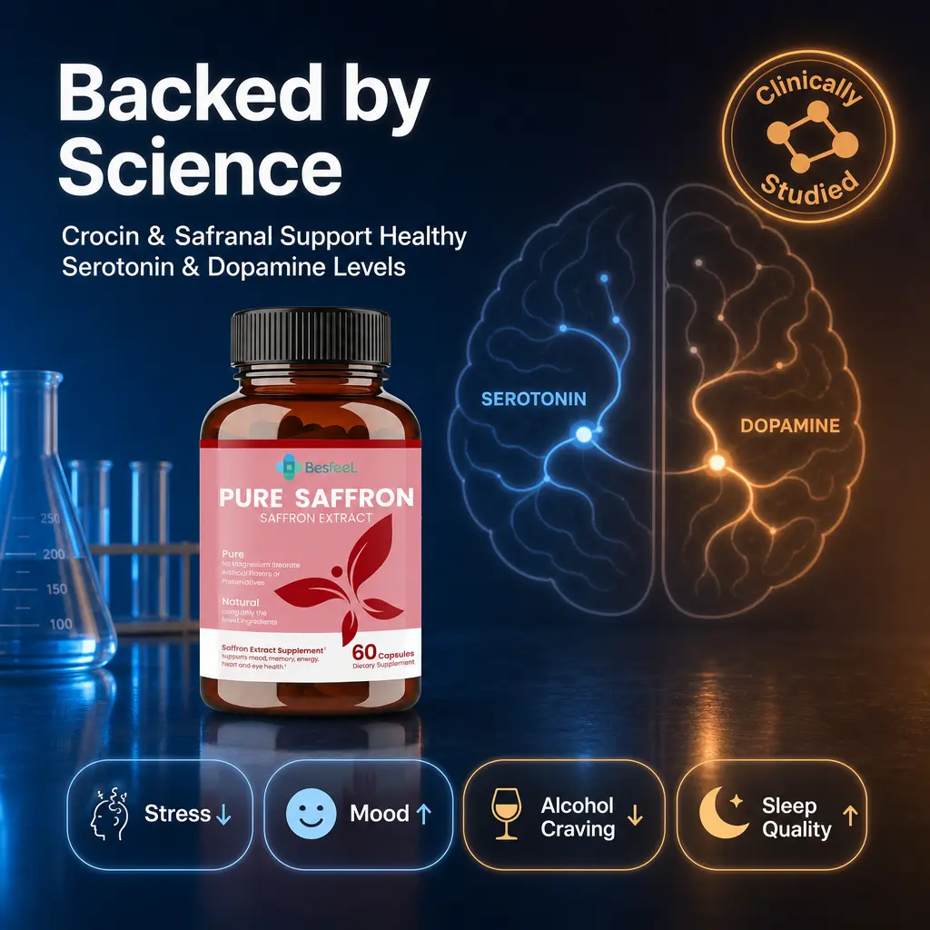 Premium Saffron Extract Supplement for Emotional Balance