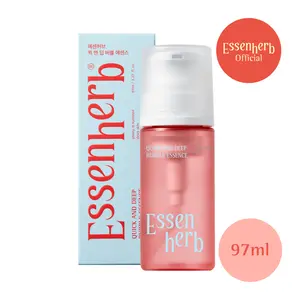 Essenherb Quick And Deep Bubble Essence, Hyaluronic Acid, Peptide &Hibiscus Collagen, Lightweight, Fast-Absorbing Bubble Texture for Radiant, Plump Skin,3.28 fl oz, Korean Skin Care