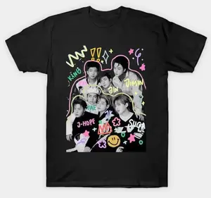 Youth & Adult Kpop Comeback Tour 2026 T-Shirt, BT21 Characters Tee, Cartoon K-Pop Shirt, World Tour 2026, Army Fan Merch