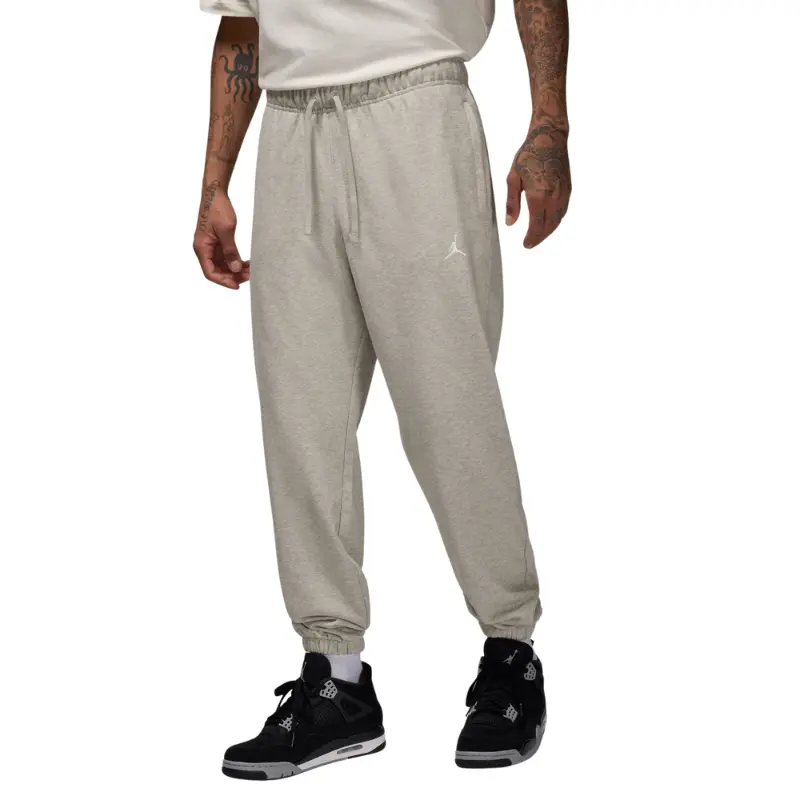 Air Jordan Men's Sport Crossover French Terry Cotton Joggers - Quick Dry Dri-FIT Tech, Zippered Pockets, Drawstring Waist, Style FV8608-050, Sizes S, M, L, Joggers With Pockets, Street Casual Joggers