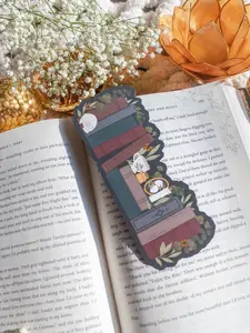 Dark Academia Bookshelf Bookmark for Fantasy and Dark Academia Booktok Readers