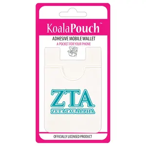 Zeta Tau Alpha Koala Pouch - Greek Letters Design - Phone Wallet