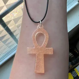 Egyptian Ankh Necklace Feminine Power Resin Necklace