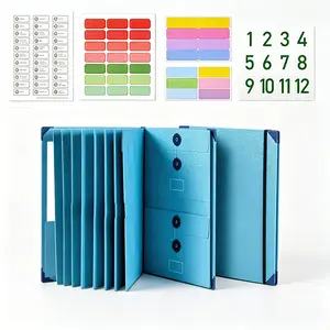 Accordion File Organizer with Manila Pockets, Document Folder for Passports, Birth Certificates and Important Documents, Perfect for Home & Office Storage