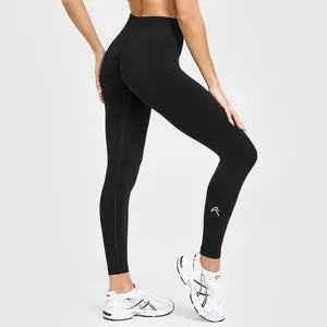 [With Logo] Oneractive Women's High Elastic Tight Sports Pants, High Waist Tummy Control Shaping Hip Lifting Leggings, All-match for Spring Summer Outdoor Running Fitness Training