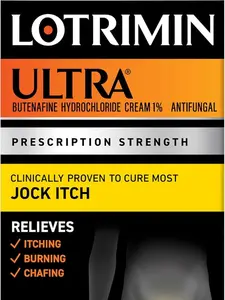 Ultra Jock Itch Cream - Powerful Butenafine Hydrochloride Treatment for Jock Itch Relief, 0.42 Ounce, Clinically Proven Antifungal Formula