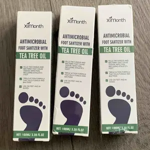 3PCS Antifungal with Tea Tree Oil 3.38 fl oz (100ml), Clinically Tested for Athlete's , Stops Itching, Fights & Fungus, Long-Lasting Protection, Moisturizing & Nail Sanitizer for Dry , Control & Freshness