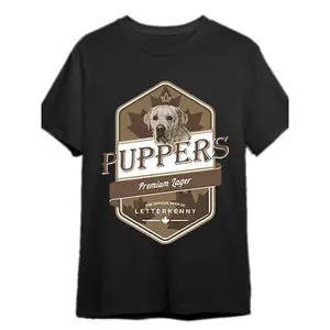 100% Cotton Letterkenny Puppers Craft Beer - Letterkenny Shoresy - Letterkenny Shoresy T-Shirt - Black Funny Dog Men'S Short Sleeve Pattern T-Shirt Collection - Irish Dog - T-Shirt 337277 Golf Gift T-Shirt For Men And Women graphic tee