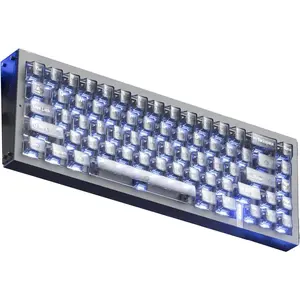 REAL67 Wired Gaming Keyboard with RGB,  Keyboard with Hall Effect, Rapid Trigger, Hot-Swappable, Snap Tap & Adjustable Actuation, Online HIVE Custom(Calcium- Gray)