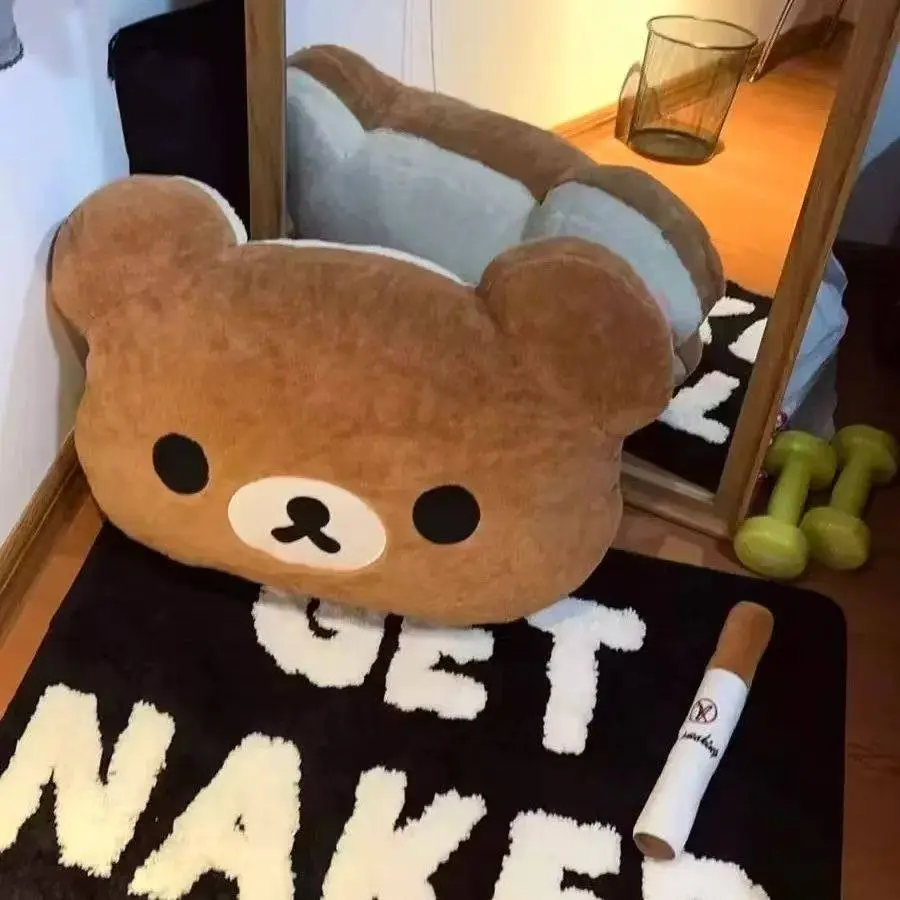 Rilakkuma Plush Pillow Soft Stuffed Animal Comfortable Sleeping Cushion For Bedroom Sofa Dormitory Kids Adults