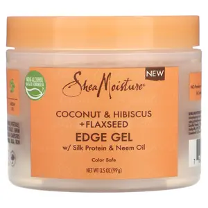 SheaMoisture Edge Gel, Coconut & Hibiscus + Flaxseed, 3.5 oz (99 g)