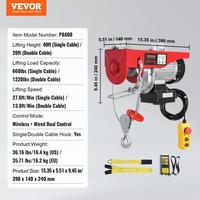 1320 lbs - 328 ft Wireless & 14 ft Wired Remote