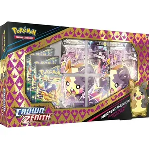 Pokemon TCG Crown Zenith Morpeko V-Union Premium Treasures Collection Box - 7 Booster Packs