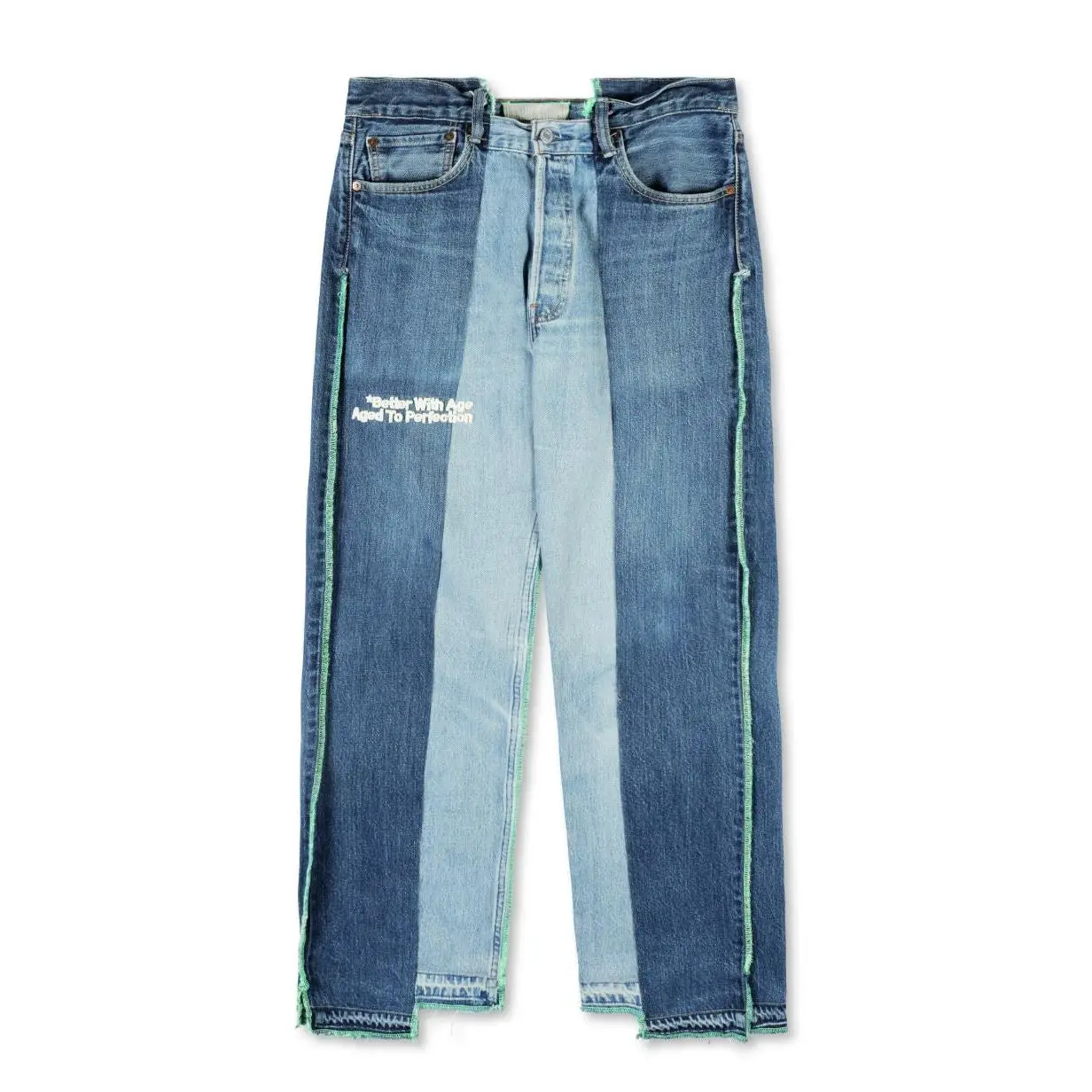 Better With Age Lemon Denim Jeans Blue