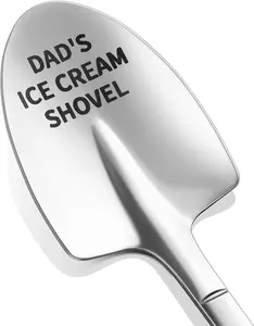Funny Dad Gifts - Dad's Ice Cream Shovel Spoon - Unique Personalized Gifts for Dad Father in Law Fathers Day Birthday Christmas Stocking Stuffers Novelty Small Presents from Daughter Son
