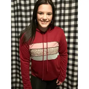Striped Leopard Hoodie